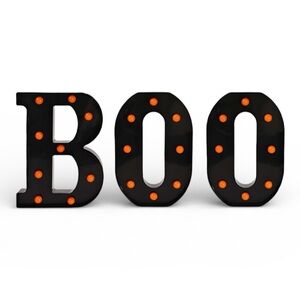 3-Piece "BOO" LED Glowing Marquee Letters - NWT